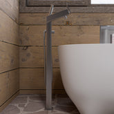 ALFI Floor Mounted Tub Filler Mixer with Hand Held Shower Head AB2728